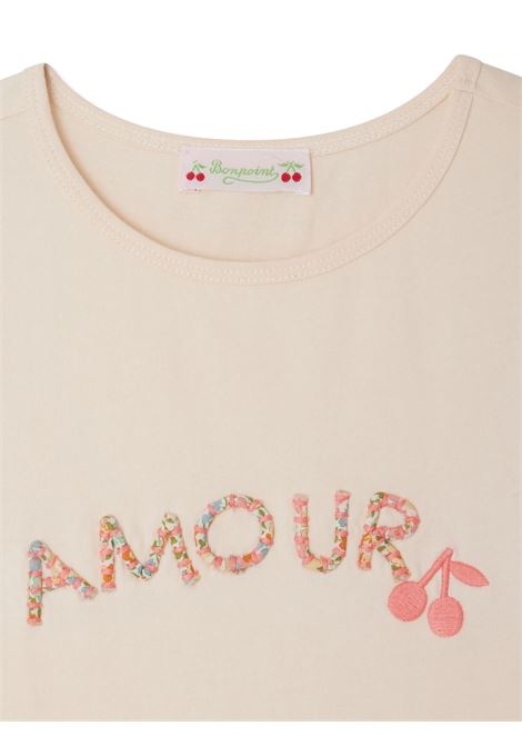T-Shirt Capricia con Stampa Amour Rosa BONPOINT | S05GTSK00009125A
