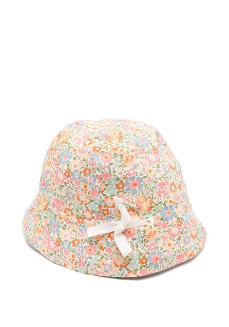Cappello Grigri In Tessuto Liberty Con Lacceti