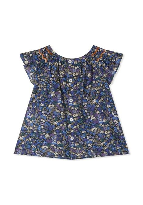 Blusa Noelle In Tessuto Liberty Blu Inchiostro BONPOINT | S05XBLW00012577