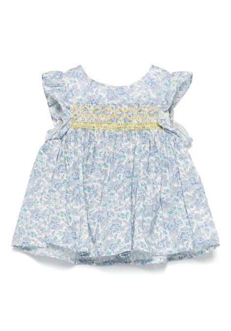 Blusa Arricciata Naomie In Tessuto Liberty Con Fiori Azzurri BONPOINT | S05XBLW00018510A