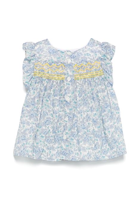 Blusa Arricciata Naomie In Tessuto Liberty Con Fiori Azzurri BONPOINT | S05XBLW00018510A