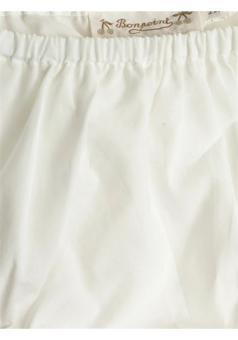 Abito Cadelili In Tulle Smock Bianco Con Fioriera BONPOINT | S05XDRW00005001