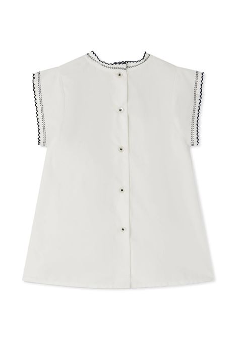 Abito Eldorada In Popeline Ricamato Bianco BONPOINT | S05XDRW00028002
