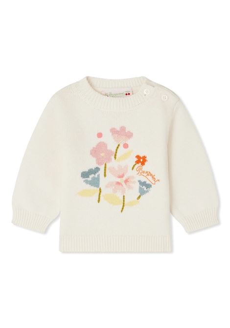 Maglione Almire Bianco Con Ricami Floreali BONPOINT | S05XJUK00002903