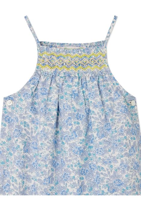 Salopette Smockate Lilisy In Tessuto Liberty Conb Fiori Azzurri BONPOINT | S05XPAW00003510A