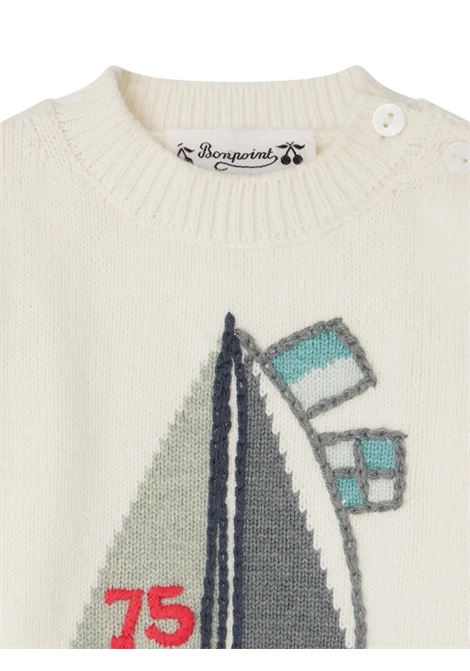 Maglione Almire Bianco Con Ricamo Regatta BONPOINT | S05YJUK00005402