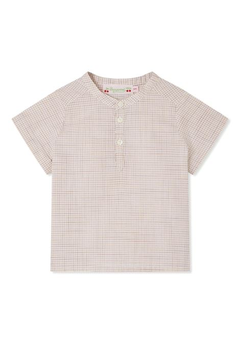 Camicia Cesari In Popeline Check Ecrù BONPOINT | S05YSHW00005309B