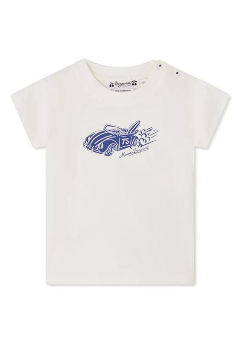 T-Shirt Tom Bianca Con Stampa Auto BONPOINT | S05YTSK00009104