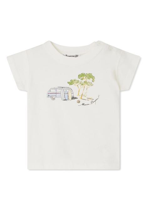 T-Shirt Tom Bianca Con Stampa Surf BONPOINT | S05YTSK00010102