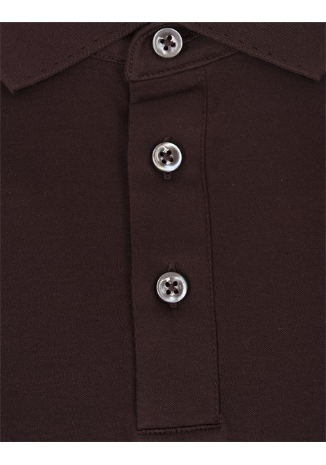 Polo Marrone Scuro In Cotone Italiano Mercerizzato BOSS | 50494980203