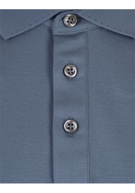 Polo Blu Avio In Cotone Italiano Mercerizzato BOSS | 50494980426