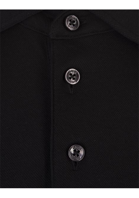 Polo In Piquet Di Cotone Nero BOSS | 50521106001