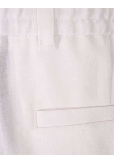 Bermuda L-Peet In Lino Bianco BOSS | 50538680100