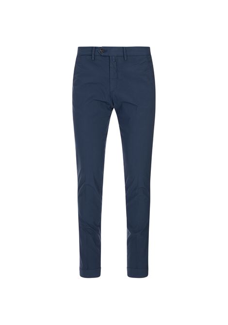 Blue Slim Fit Chino Trousers BSETTECENTO | MH700-7032PE51