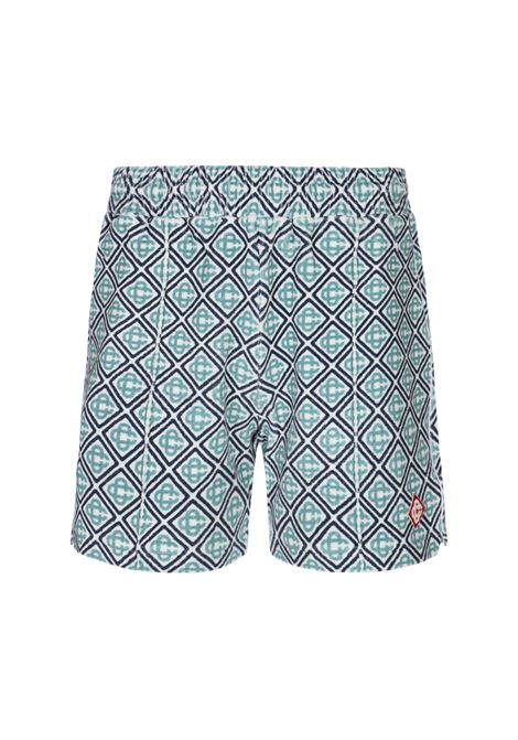 Monogram Towelling Shorts Turchesi CASABLANCA | MS25-JTR-11301