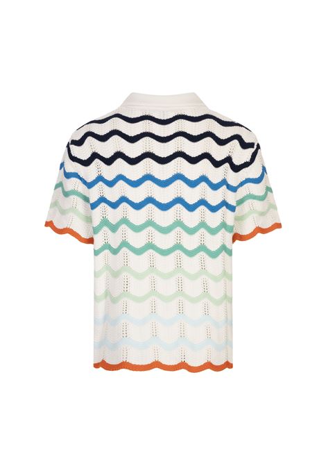 Camicia Gradient Wave Crochet CASABLANCA | MS25-KW-98001