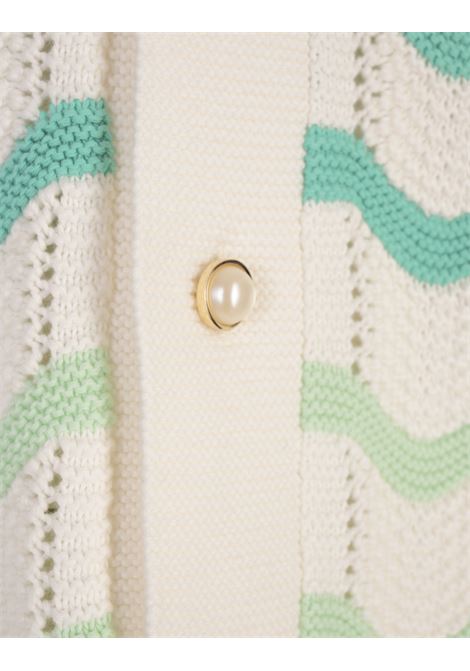 Camicia Gradient Wave Crochet CASABLANCA | MS25-KW-98001