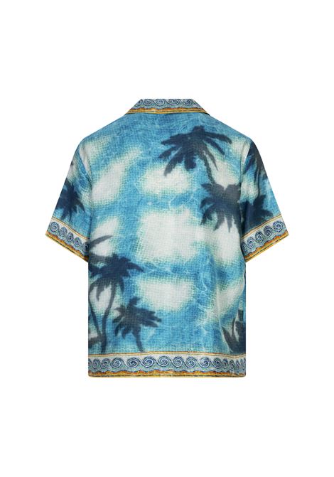 Camicia a Maniche Corte Poolside Emblem in Seta CASABLANCA | MS25-SH-00308