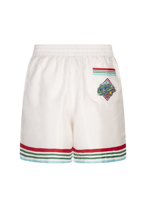 Casa Way World Series Shorts in Seta Bianca CASABLANCA | MS25-TR-01204