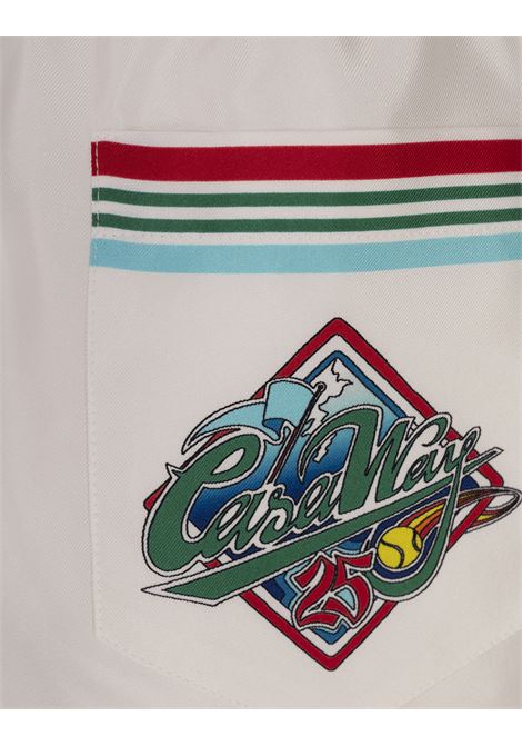 Casa Way World Series Shorts in Seta Bianca CASABLANCA | MS25-TR-01204