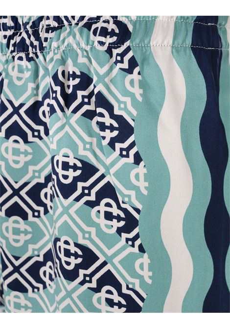Monogram Wave Silk Trousers CASABLANCA | MS25-TR-06003