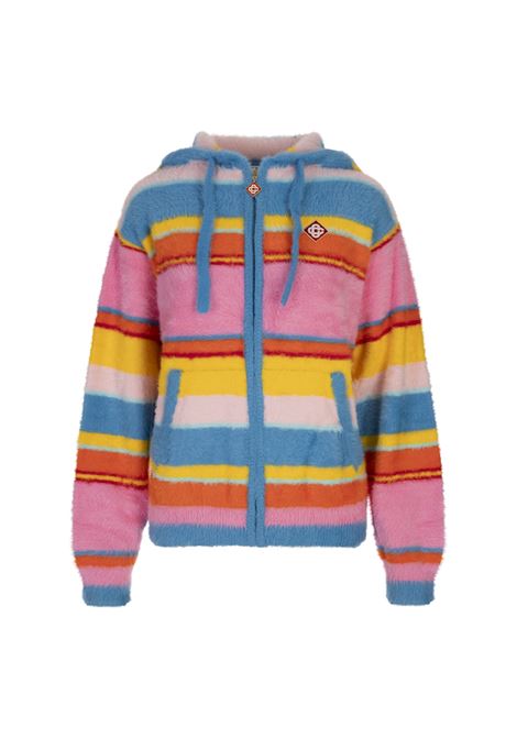 Felpa Teddy a Righe Multicolori CASABLANCA | U-WS25-KW-90401