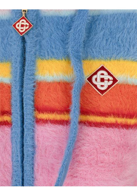 Felpa Teddy a Righe Multicolori CASABLANCA | U-WS25-KW-90401