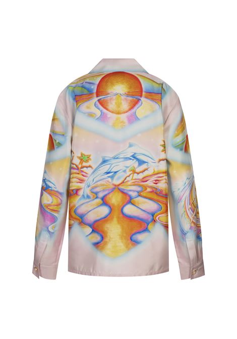 Camicia In Seta Psychedelic Nirvana Con Maniche Lunghe CASABLANCA | U-WS25-SH-00605