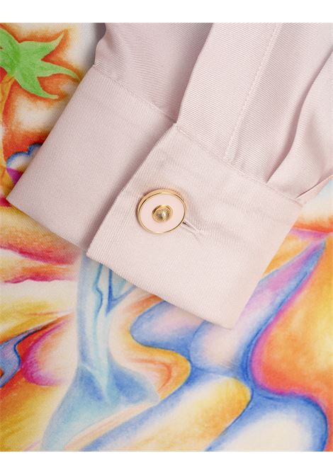 Camicia In Seta Psychedelic Nirvana Con Maniche Lunghe CASABLANCA | U-WS25-SH-00605