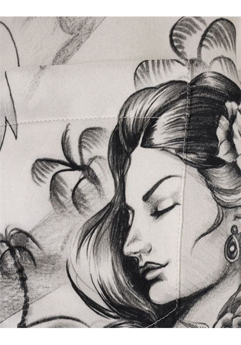 Camicia In Seta a Maniche Lunghe Tatto CASABLANCA | U-WS25-SH-00606