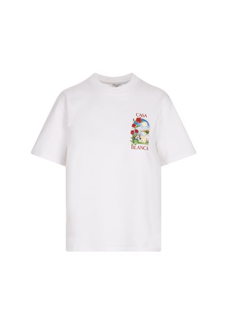 LA Days T-Shirt In White CASABLANCA | WS25-JTS-04602
