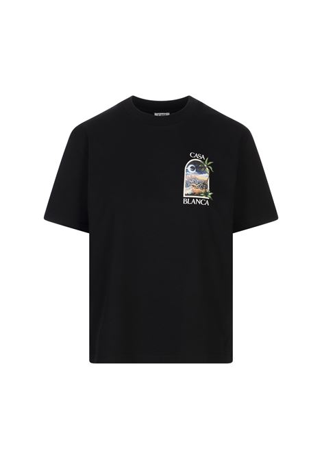 LA Days T-Shirt Nera CASABLANCA | WS25-JTS-04603