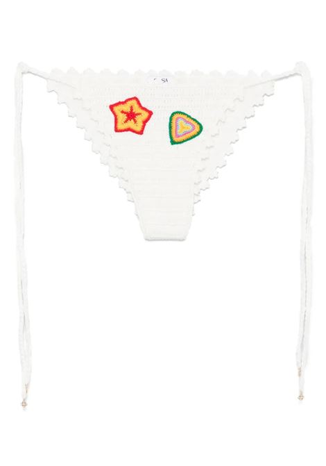 Slip Bikini All'Uncinetto Motif Bianco CASABLANCA | WS25-KW-94301
