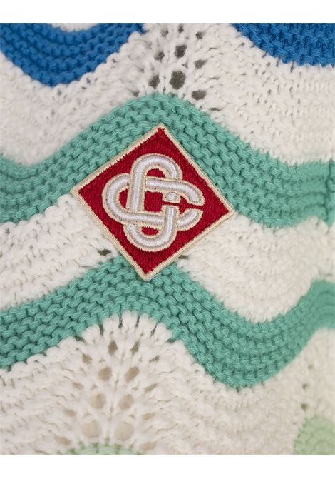 Crop Top Gradient Wave Crochet CASABLANCA | WS25-KW-96601