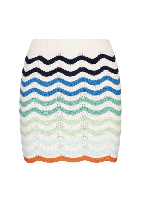 Gonna Corta Gradient Wave Crochet CASABLANCA | WS25-KW-96701