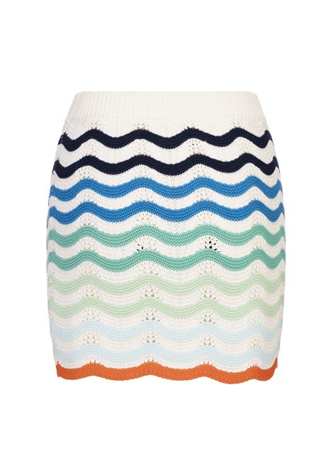 Gonna Corta Gradient Wave Crochet CASABLANCA | WS25-KW-96701