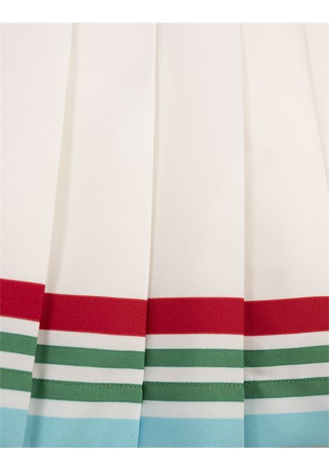 Casa Way World Series Pleated Silk Skirt CASABLANCA | WS25-SK-03202