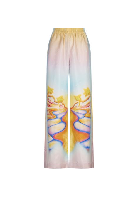 Pantaloni In Seta Psychedelic Nirvana