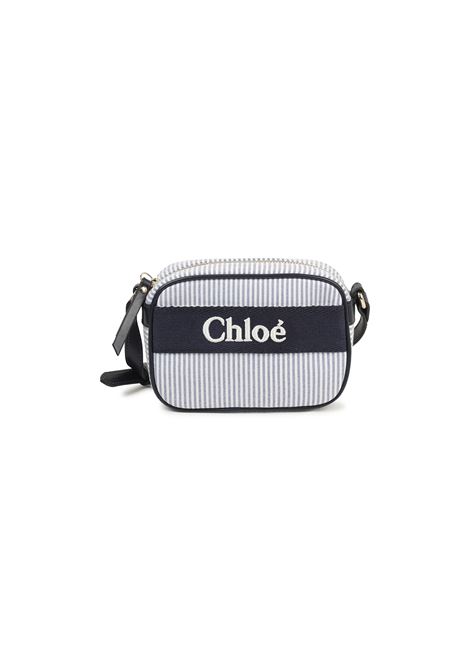 Navy Blue Striped Chloé Shoulder Bag CHLOÉ KIDS | Bags | C20428859