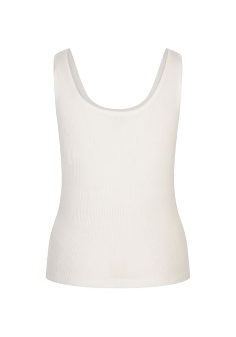 Canotta a Coste Bianca Con Logo CHLOÉ | 25SJH12180101