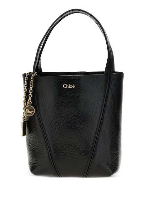Tote Bag Chloé Spin In Pelle Granata Nera CHLOÉ | 25SS812N84001