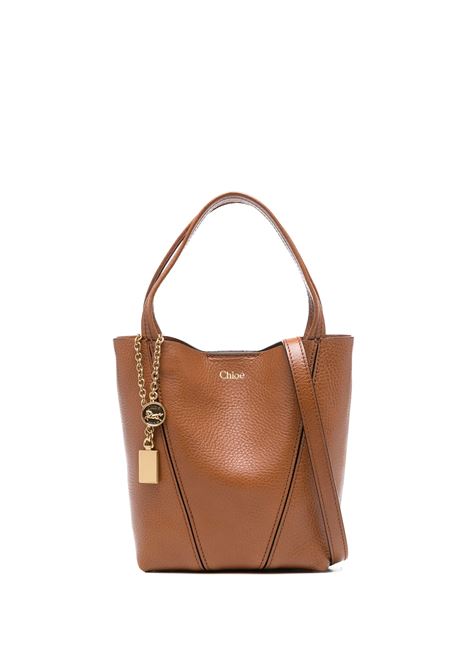 Tote Bag Chloé Spin In Pelle Granata Clay Brown CHLOÉ | 25SS812N8426M