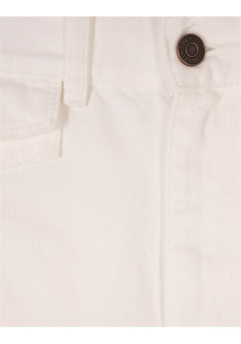 White High-Waisted Flare Jeans CHLOÉ | 25UDP03150101