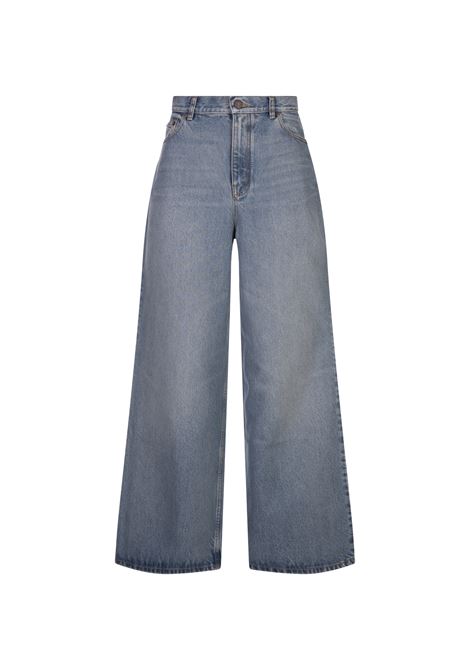 Jeans a Gamba Ampia e Vita Alta In Denim Blu Chiaro CHLOÉ | 25UDP3225344N