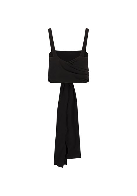 Canotta Corta Nera Con Nastri CHLOÉ | 25UHT25125001