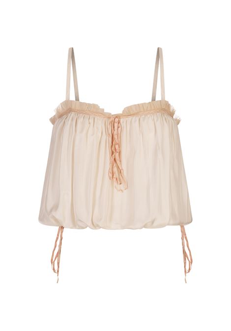 Canotta Con Volant Coconut Milk CHLOÉ | 25UHT29489103