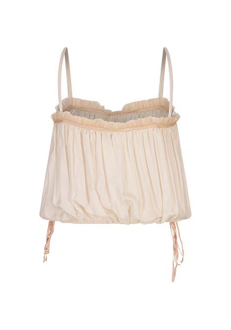 Canotta Con Volant Coconut Milk CHLOÉ | 25UHT29489103