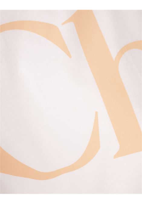 T-Shirt Boxy Bianco Con Logo CHLOÉ | 25UJH09183101