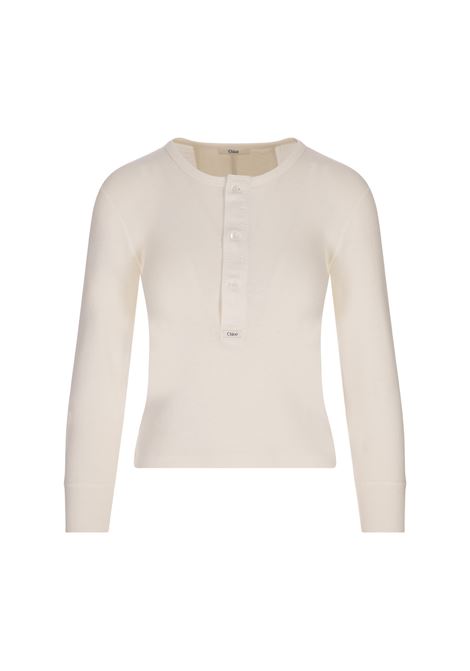 Camicia Henley In Jersey Di Cotone CHLOÉ | 25UJH14180107