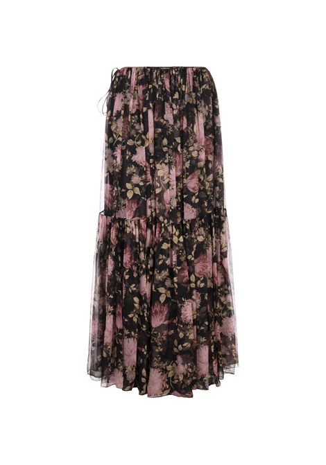 Gonna Lunga Arricciata a Fiori CHLOÉ | 25UJU10459001